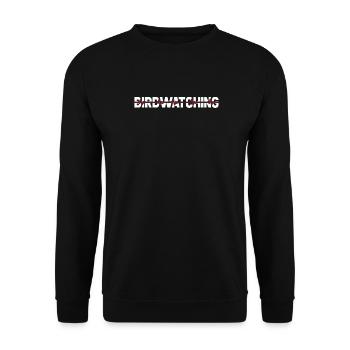 Birdwatcher ECG Heartbeat - Sweat-shirt Unisexe - noir - Devant - Alina (178cm) & Michal (187cm)