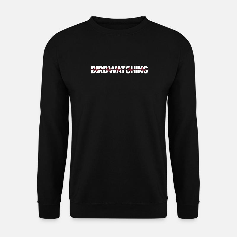 Birdwatcher ECG Heartbeat - Unisex Sweatshirt - black