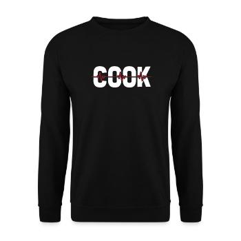 Cook Cooking ECG Heartbeat - Unisex Sweatshirt - black - Front - Alina (178cm) & Michal (187cm)