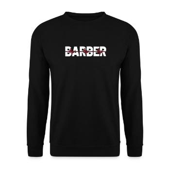Barbershop Ekg Heartbeat - Sweat-shirt Unisexe - noir - Devant - Alina (178cm) & Michal (187cm)