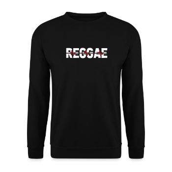 Reggae Ekg Heartbeat - Sweat-shirt Unisexe - noir - Devant - Alina (178cm) & Michal (187cm)