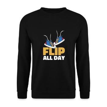 Sneakers - Unisex Sweatshirt - black - Front - Alina (178cm) & Michal (187cm)