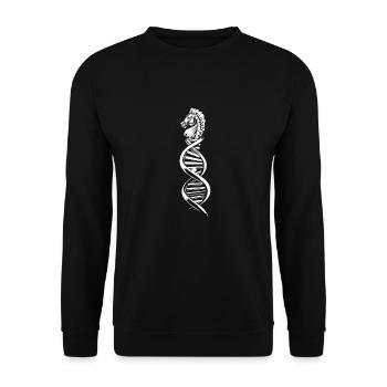 Les échecs sont dans mon ADN - Sweat-shirt Unisexe - noir - Devant - Alina (178cm) & Michal (187cm)