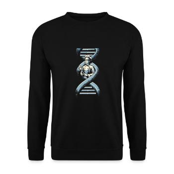 Chef Cuisiner C’est dans mon ADN - Sweat-shirt Unisexe - noir - Devant - Alina (178cm) & Michal (187cm)