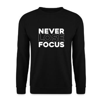 Photographer Photography Camera - Unisex Sweatshirt - black - Front - Alina (178cm) & Michal (187cm)