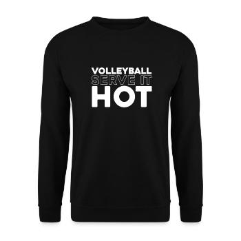 Volley-ball Volley-ball - Sweat-shirt Unisexe - noir - Devant - Alina (178cm) & Michal (187cm)