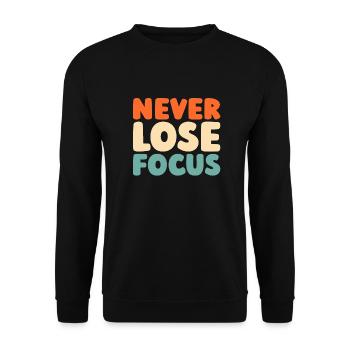 Photographer Photography Camera - Unisex Sweatshirt - black - Front - Alina (178cm) & Michal (187cm)