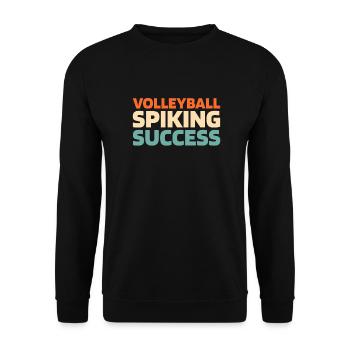 Volley-ball Volley-ball - Sweat-shirt Unisexe - noir - Devant - Alina (178cm) & Michal (187cm)