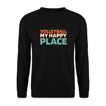 Volley-ball Volley-ball - Sweat-shirt Unisexe - noir - Devant - Alina (178cm) & Michal (187cm)