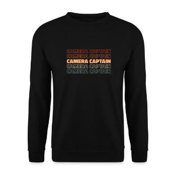 Photographer Photography Camera - Unisex Sweatshirt - black - Front - Alina (178cm) & Michal (187cm)