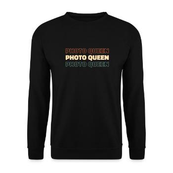 Fotograf Fotografie Kamera - Unisex Pullover - Schwarz - Vorne - Alina (178cm) & Michal (187cm)