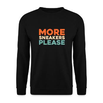 Sneakers - Unisex Sweatshirt - black - Front - Alina (178cm) & Michal (187cm)