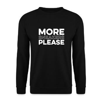 Sneakers - Unisex Sweatshirt - black - Front - Alina (178cm) & Michal (187cm)