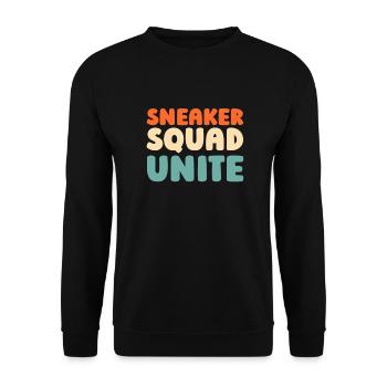 Sneakers - Unisex Sweatshirt - black - Front - Alina (178cm) & Michal (187cm)