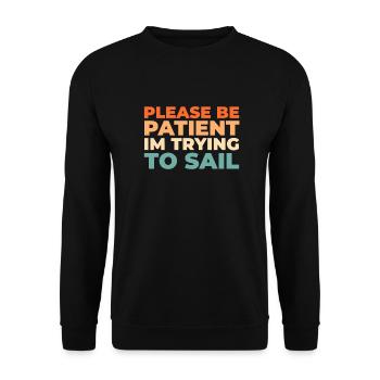 Sailing, Sailing, Sailboat, Navigation - Unisex Sweatshirt - black - Front - Alina (178cm) & Michal (187cm)