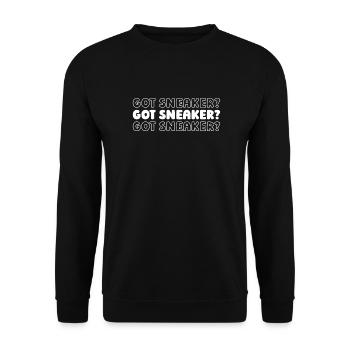 Sneakers - Unisex Sweatshirt - black - Front - Alina (178cm) & Michal (187cm)