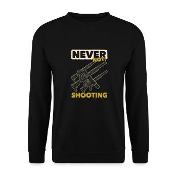 Airsoft - Unisex Sweatshirt - black - Front - Alina (178cm) & Michal (187cm)
