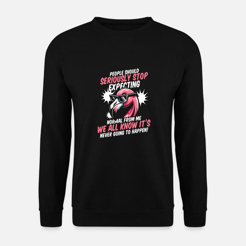 Flamant - Sweat-shirt Unisexe - noir