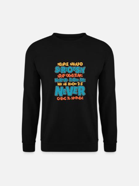 Schwarzer Humor - Unisex Pullover - Schwarz