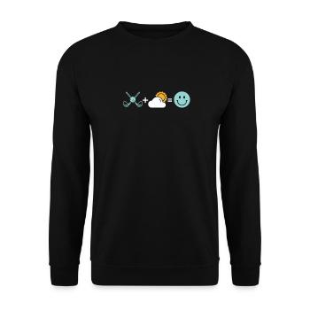 Golf Golfer Golfen - Unisex Pullover - Schwarz - Vorne - Alina (178cm) & Michal (187cm)