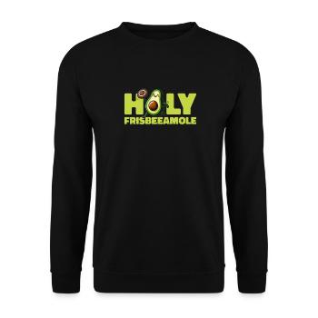 Frisbee Avocat Holy Frisbeeamole - Sweat-shirt Unisexe - noir - Devant - Alina (178cm) & Michal (187cm)