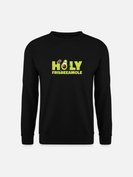 Frisbee Avocado Holy Frisbeeamole - Unisex Sweatshirt - black