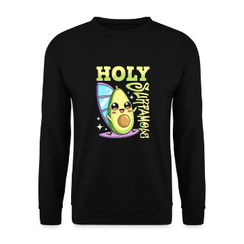 Windsurfing Windsurfer Avocado Holy Surfamole - Unisex Sweatshirt - black - Front - Alina (178cm) & Michal (187cm)
