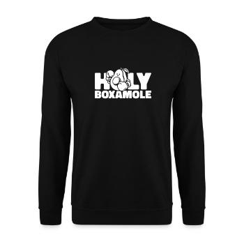 Boxeur Boxer Avocat Holy Boxamole - Sweat-shirt Unisexe - noir - Devant - Alina (178cm) & Michal (187cm)