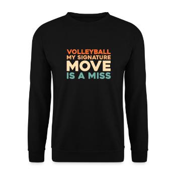 Volley-ball Joueurs de volley-ball - Sweat-shirt Unisexe - noir - Devant - Alina (178cm) & Michal (187cm)