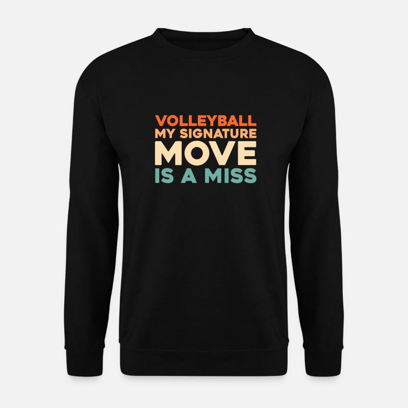 Volleyball Volleyballer - Unisex Pullover - Schwarz