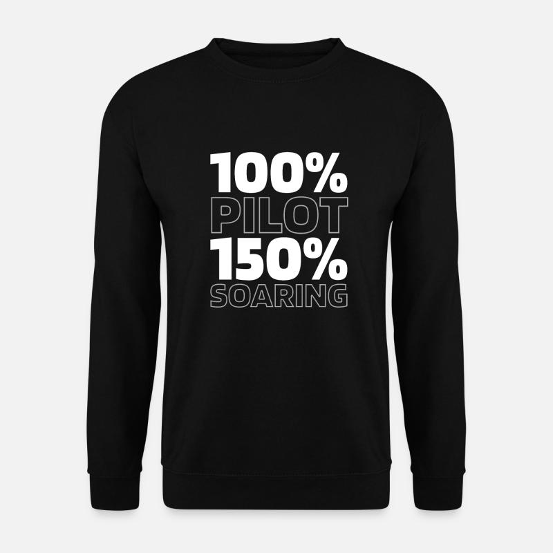Airplane Pilot - Unisex Sweatshirt - black
