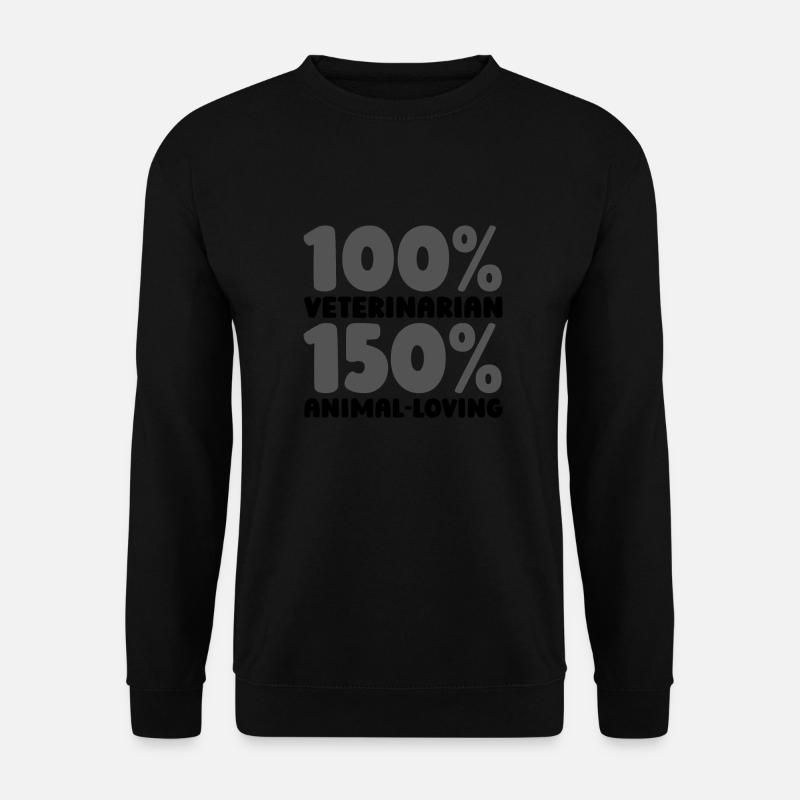 Veterinarian Veterinary - Unisex Sweatshirt - black