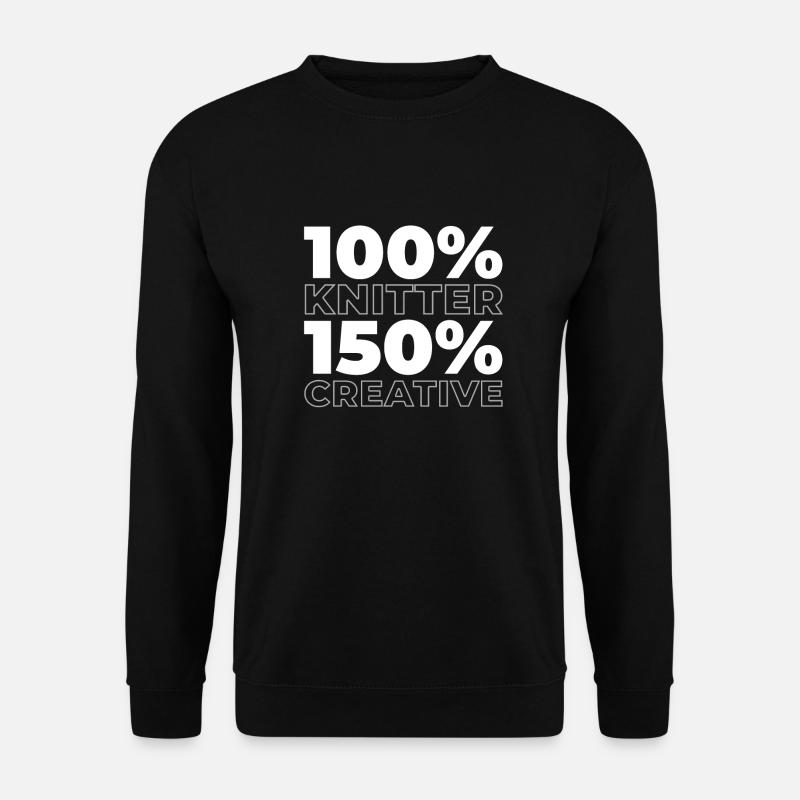 Stricken - Unisex Pullover - Schwarz