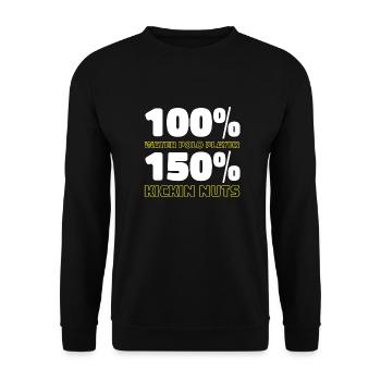 Water polo Water polo players - Unisex Sweatshirt - black - Front - Alina (178cm) & Michal (187cm)