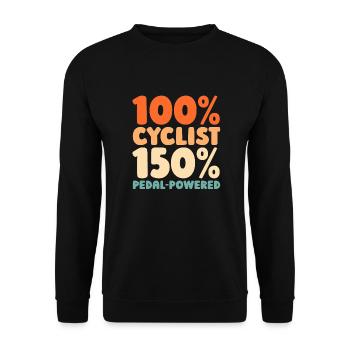 Rennrad Radsport Radsportler - Unisex Pullover - Schwarz - Vorne - Alina (178cm) & Michal (187cm)