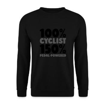 Rennrad Radsport Radsportler - Unisex Pullover - Schwarz - Vorne - Alina (178cm) & Michal (187cm)