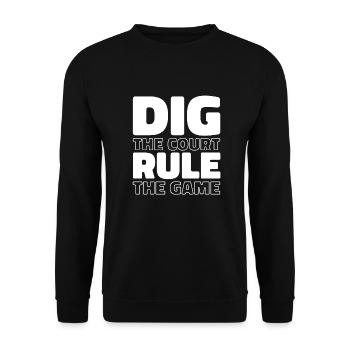 Volleyball Volleyballer - Unisex Sweatshirt - black - Front - Alina (178cm) & Michal (187cm)