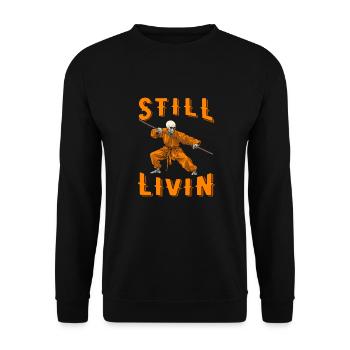 Kung Fu - Unisex Pullover - Schwarz - Vorne - Alina (178cm) & Michal (187cm)