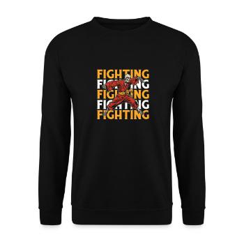 Kung Fu - Unisex Sweatshirt - black - Front - Alina (178cm) & Michal (187cm)