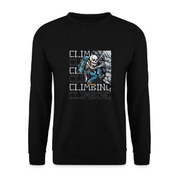 Grimpeur d’escalade - Sweat-shirt Unisexe - noir - Devant - Alina (178cm) & Michal (187cm)