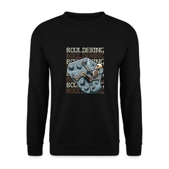 Bouldern Escalade de bloc - Sweat-shirt Unisexe - noir - Devant - Alina (178cm) & Michal (187cm)