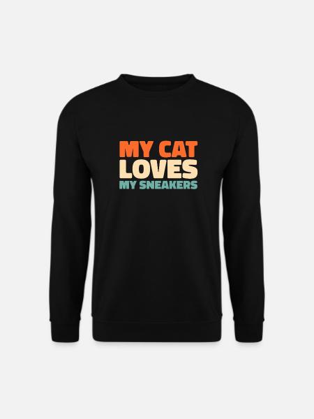 Sneakers Cat Sneakers - Unisex Sweatshirt - black
