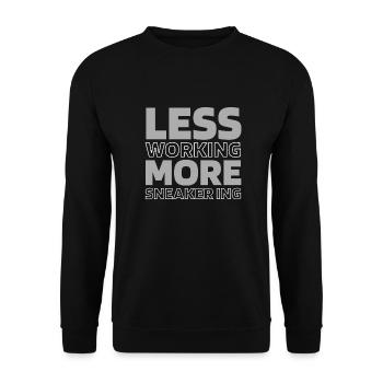 Sneakers - Unisex Sweatshirt - black - Front - Alina (178cm) & Michal (187cm)