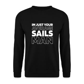 Voile, Voile, Voilier - Sweat-shirt Unisexe - noir - Devant - Alina (178cm) & Michal (187cm)