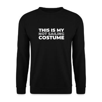 Sailing Sailor Sailboat Id Rather Be Sailing - Unisex Sweatshirt - black - Front - Alina (178cm) & Michal (187cm)