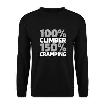 Grimpeur d’escalade - Sweat-shirt Unisexe - noir - Devant - Alina (178cm) & Michal (187cm)