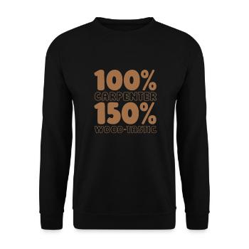 Zimmermann Tischler Schreiner - Unisex Pullover - Schwarz - Vorne - Alina (178cm) & Michal (187cm)