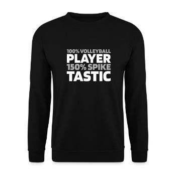 Volley-ball Volley-ball - Sweat-shirt Unisexe - noir - Devant - Alina (178cm) & Michal (187cm)