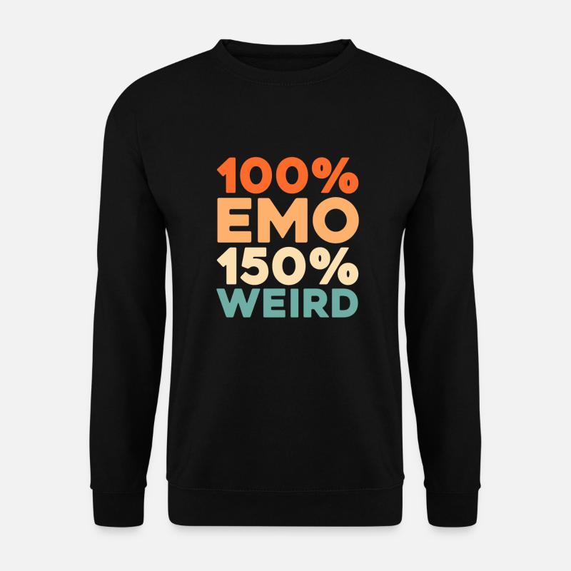 Emo Gothic - Unisex Pullover - Schwarz