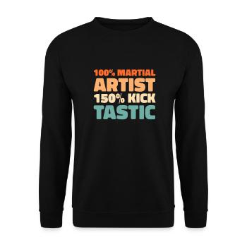Karaté Kung Fu - Sweat-shirt Unisexe - noir - Devant - Alina (178cm) & Michal (187cm)
